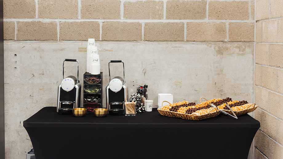 Open Bar with Coffee, Snacks and drinks during a GP Days Open Pitlane Track Day at Spa Francorchamps