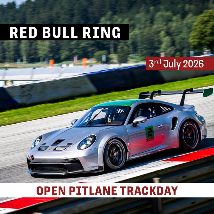 Car on the racetrack during the Open Pitlane Trackday at Red Bull Ring